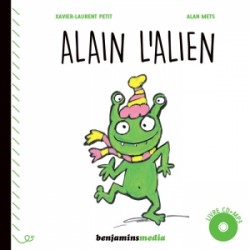Alain L'Alien - Livre en noir et braille avec CD