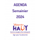 Agenda grands caractères 2020 - Format A4