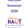 Recharge agenda AVH grands caractères format A4 pour malvoyants - image 1 sur 4