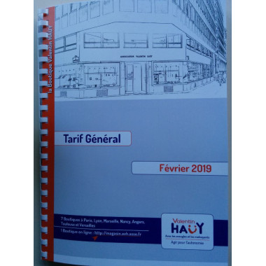 Tarif braille 2024 pour personnes aveugles - Avh