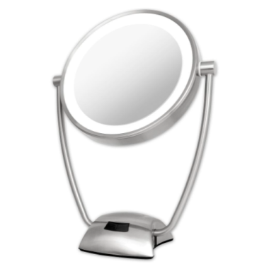 Miroir grossissant X5 auto éclairant 2 faces rechargeable - Avh