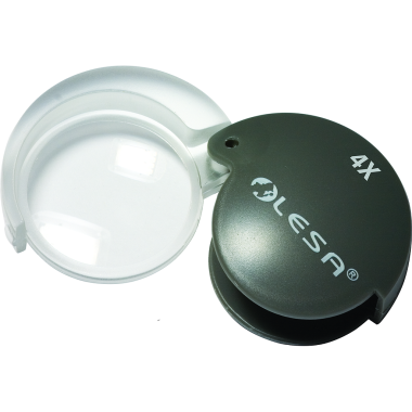 Loupe de poche asphérique x4 à x10 pour personnes malvoyantes - Avh