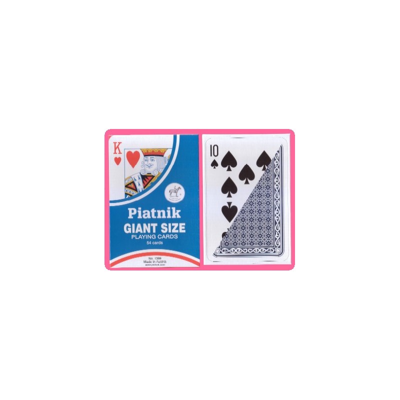 Jeux de 54 cartes Rami Géant - Jeux pour malvoyants - Tous Ergo