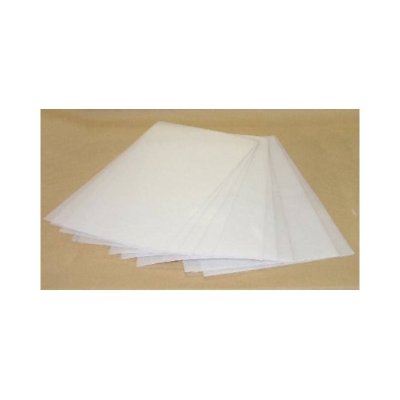 FEUILLE PLAST.BLANC POUR THERMOFORMAGE / FIN28X29,2