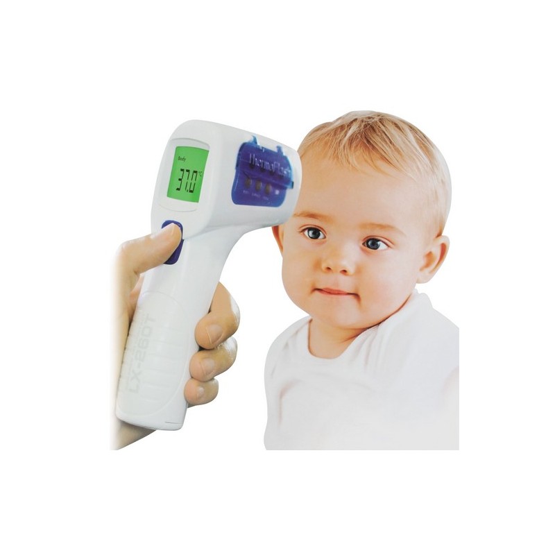 Thermomètre médical parlant sans contact : multilingue, affichage LED