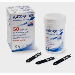 Bandelettes pour le glucomètre vocalisé AutoSense Voice - 50 unités