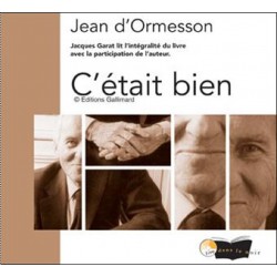 C'était bien (biographie) de Jean d'Ormesson - Cd audio