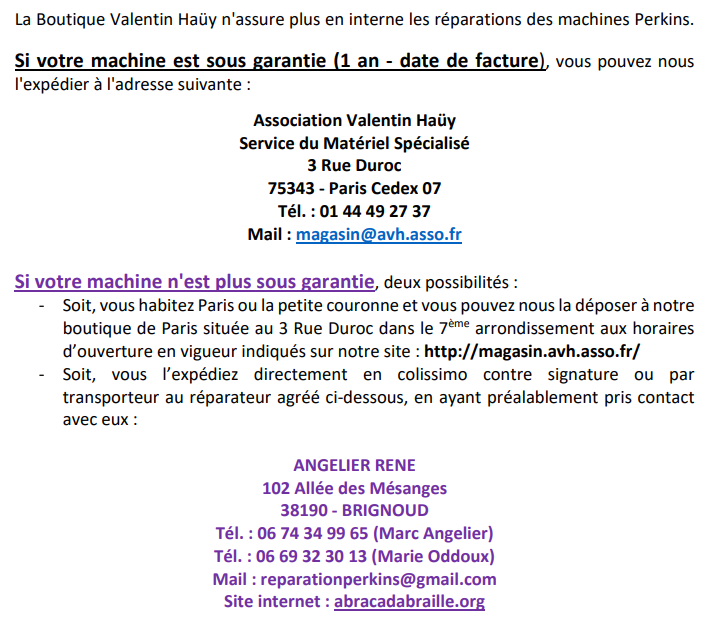 Réparation Perkins